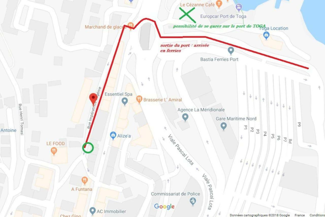 Charmant Studio Climatise A 300M Du Port. Refait A Neuf. Μπαστιά Εξωτερικό φωτογραφία